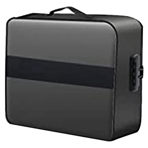 Hklshyd Dokumententasche mit Schloss -, FeuchtigkeitsbestäNdig, 3-Lagig, 38,1 X 27,9 Cm, Organizer für Wichtige Dokumente (Schwarz) von Hklshyd