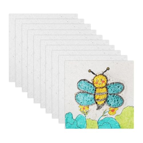 Hklshyd Magisches Schaumstrukturpapier, Weißes Zellulosekarton-Schaumstruktur-Zeichenpapier für DIY-Kunst, Kinderbastelbedarf Hklshyd Magisches Schaumstrukturpapier, Weißes Zellulosekarton-Schaumstruktur-Zeichenpapier für DIY-Kunst, Kinderbastelbedarf von Hklshyd