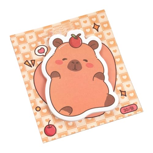 Hlagmix Lustige Haftnotizen | Selbstklebende Capybara Aufkleber | 30 Blatt Design Klebezettel für Arbeit Kinder Erwachsene Mädchen Party Geburtstag Ostern Abschluss von Hlagmix