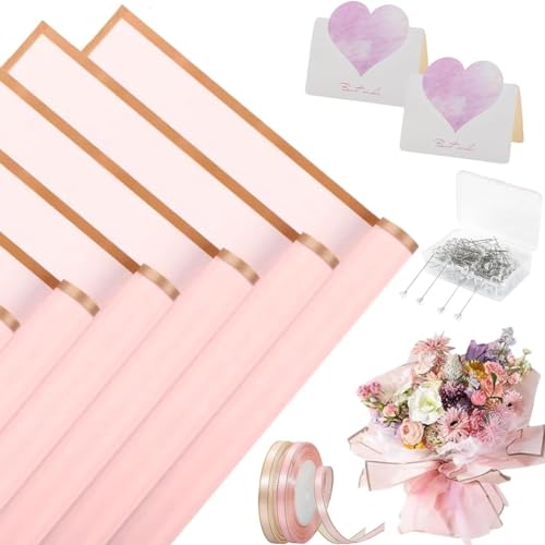 Hlennotor 20 Blatt Blumen-Geschenkpapier für Selbstgemachte Bastelarbeiten, Blumenverpackungen, Geschenkverpackungen, Floristen-Blumenstraußzubehör, Langlebig, Einfach zu Installieren. von Hlennotor