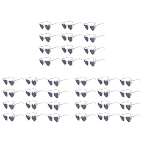 Hlennotor 36X Herzförmige Sonnenbrille für Hochzeit, Junggesellenabschied, Brille für Brautjungfer, Trauzeugen, Geschenke für Trauzeugen, von Hlennotor
