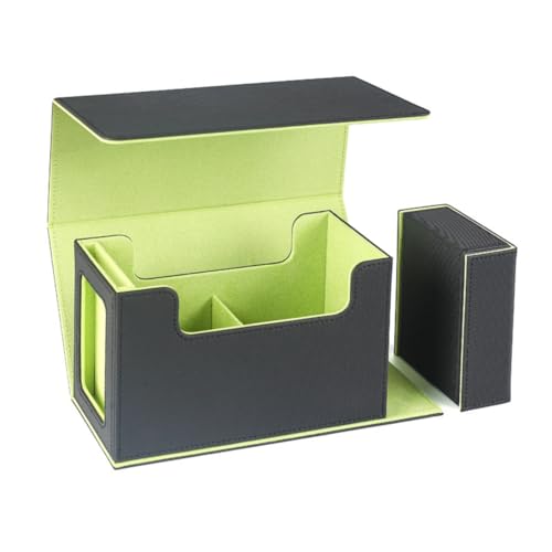 Hlennotor Kartenspielbox mit Sichtfenster, Kartenspielh¨¹lle mit W¨¹rfelfach, Kartenaufbewahrungsbox, 35pt Magnetischer Kartenhalter, Gr¨¹n Hlennotor Kartenspielbox mit Sichtfenster, Kartenspielh¨¹lle mit W¨¹rfelfach, Kartenaufbewahrungsbox, 35pt Magnetischer Kartenhalter, Gr¨¹n von Hlennotor