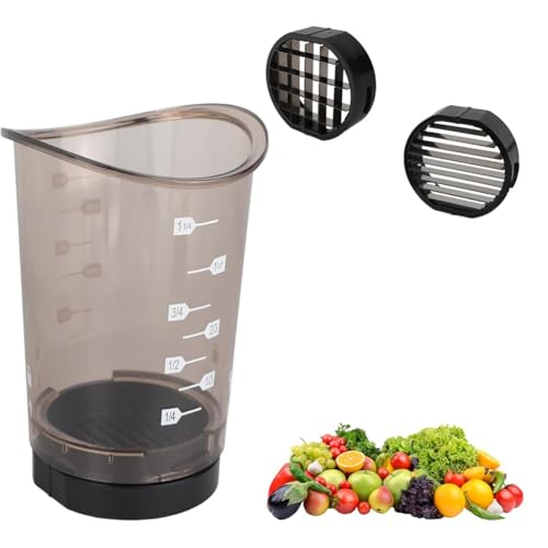 Hlennotor Obstschneiderbecher, Abnehmbare Edelstahlklinge, Spülmaschine Sicher, Tasse Cutter Obst, Küchenhilfseisträger von Hlennotor