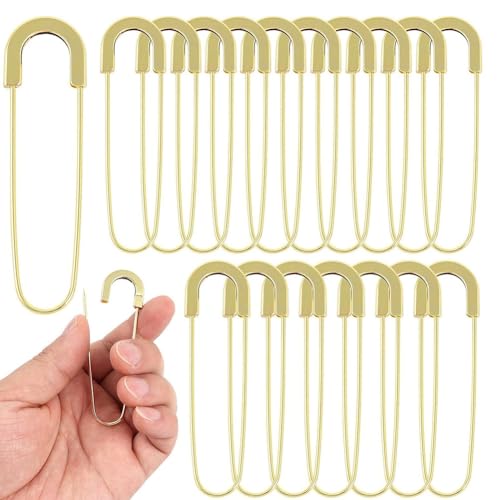 Hlennotor Riese Sicherheitsstifte 3 Extra Großer Schwerpunkt 20 Coilless Sewing Pin Broschen Leichte Gold Hlennotor Riese Sicherheitsstifte 3 Extra Großer Schwerpunkt 20 Coilless Sewing Pin Broschen Leichte Gold von Hlennotor
