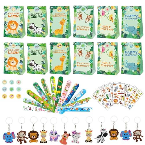 Hmfmdy Dschungel Geburtstag Mitgebsel Kindergeburtstag Gastgeschenke, 48Pcs Party Mitgebsel Kindergeburtstag Set, Party Favors Kids Mitbringsel, Give Aways Kindergeburtstag für Jungen Mädchen - Kit1 Hmfmdy Dschungel Geburtstag Mitgebsel Kindergeburtstag Gastgeschenke, 48Pcs Party Mitgebsel Kindergeburtstag Set, Party Favors Kids Mitbringsel, Give Aways Kindergeburtstag für Jungen Mädchen - Kit1 von Hmfmdy