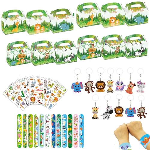 Hmfmdy Dschungel Geburtstag Mitgebsel Kindergeburtstag Gastgeschenke, 48Pcs Party Mitgebsel Kindergeburtstag Set, Party Favors Kids Mitbringsel, Give Aways Kindergeburtstag für Jungen Mädchen - Kit2 Hmfmdy Dschungel Geburtstag Mitgebsel Kindergeburtstag Gastgeschenke, 48Pcs Party Mitgebsel Kindergeburtstag Set, Party Favors Kids Mitbringsel, Give Aways Kindergeburtstag für Jungen Mädchen - Kit2 von Hmfmdy