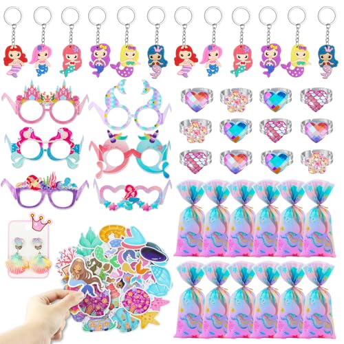 Hmfmdy Kindergeburtstag Party Mitgebsel Set, Kinder Meerjungfrau Party, Geburtstag Deko Gastgeschenke, Party Favor Spielzeug, Give Aways Kinder Gastgeschenk Party Supplies für Mädchen - 94pcs Hmfmdy Kindergeburtstag Party Mitgebsel Set, Kinder Meerjungfrau Party, Geburtstag Deko Gastgeschenke, Party Favor Spielzeug, Give Aways Kinder Gastgeschenk Party Supplies für Mädchen - 94pcs von Hmfmdy