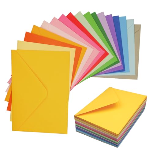 Farbige Briefumschläge 17 Farben, 85 Stück Farbige Umschläge für Geschenke 11 * 16cm, Bunte Umschläge für Geburtstage, Hochzeiten, Partys Farbige Briefumschläge 17 Farben, 85 Stück Farbige Umschläge für Geschenke 11 * 16cm, Bunte Umschläge für Geburtstage, Hochzeiten, Partys von Hmznows