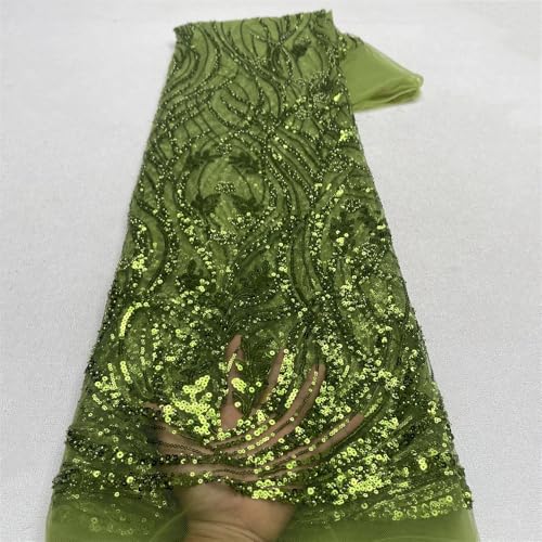 Afrikanischer Bräutigam Spitzenstoff Pailletten Perlen Spitze Stoffe nigerianische Hochzeit Spitzenstoff Kleider 12 4,5 m Afrikanischer Bräutigam Spitzenstoff Pailletten Perlen Spitze Stoffe nigerianische Hochzeit Spitzenstoff Kleider 12 4,5 m von Hndudnff