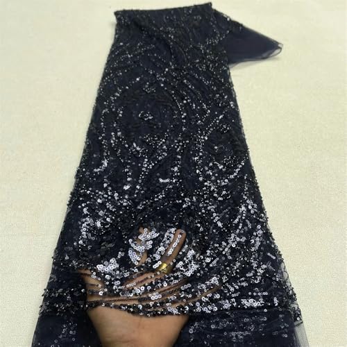 Afrikanischer Bräutigam Spitzenstoff Pailletten Perlen Spitze Stoffe nigerianische Hochzeit Spitzenstoff Kleider 8 4,5 m Afrikanischer Bräutigam Spitzenstoff Pailletten Perlen Spitze Stoffe nigerianische Hochzeit Spitzenstoff Kleider 8 4,5 m von Hndudnff