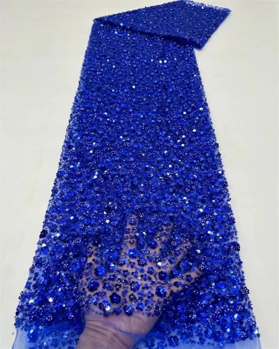 Afrikanischer Bräutigam Spitzenstoff Pailletten bestickt nigerianischer Spitzenstoff für Hochzeitsparty Kleid 08 91 cm von Hndudnff