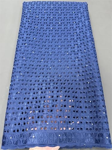 Tüll-Spitzenstoff, Nähkleid, Baumwolle, solide Stickerei, Hochzeit, Party, 4,5 m, 2 x 4,5 m Tüll-Spitzenstoff, Nähkleid, Baumwolle, solide Stickerei, Hochzeit, Party, 4,5 m, 2 x 4,5 m von Hndudnff