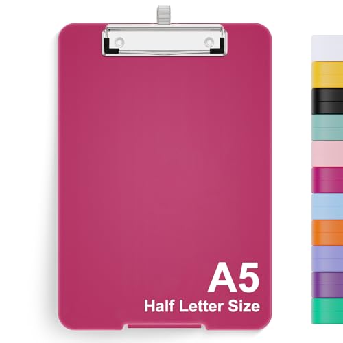 Hnogri A5 Klemmbrett Mit Lagerung, 6 x 9'' Krankenpflege Klemmbretter Faltbar, Kunststoff, Bürobedarf, Schulbedarf, Menü Für Arbeit, Clip Board Box von Hnogri