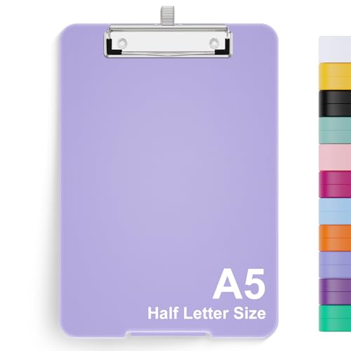 Hnogri A5 Klemmbrett mit Lagerung, 6 x 9'' Krankenpflege Klemmbretter faltbar Lagerung, Kunststoff Klemmbretter faltbar, Bürobedarf, Schulbedarf, Menü Klemmbretter für Arbeit, Clip Board Box. von Hnogri