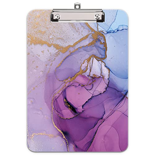 Hnogri Klemmbrett A4 Kunststoff, Mode-Design Klemmmappe A4 Bürobedarf & Schreibwaren für Rechtsanwälte Schüler Lehrer und Kinder, Clipboard Standardgröße 32 x 22 CM, Lila Marmor Hnogri Klemmbrett A4 Kunststoff, Mode-Design Klemmmappe A4 Bürobedarf & Schreibwaren für Rechtsanwälte Schüler Lehrer und Kinder, Clipboard Standardgröße 32 x 22 CM, Lila Marmor von Hnogri