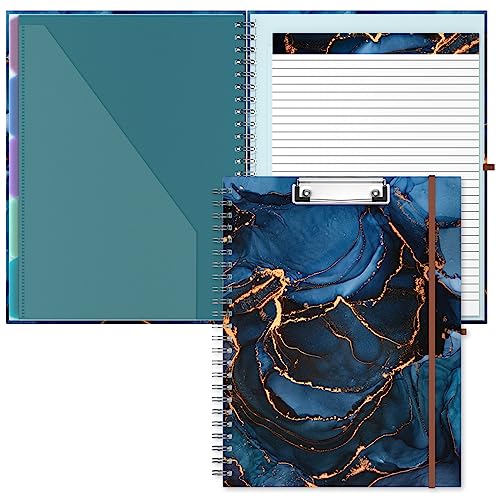 Hnogri Klemmbrett Folio mit nachfüllbarem linierten Notizblock, Klemmbretter mit 5 A4-Ordnern Lagerung 10 Taschen, Spirale Clip Board Portfolio, Größe 12,8 "x 9,7", Bürobedarf, Schulbedarf. Hnogri Klemmbrett Folio mit nachfüllbarem linierten Notizblock, Klemmbretter mit 5 A4-Ordnern Lagerung 10 Taschen, Spirale Clip Board Portfolio, Größe 12,8 "x 9,7", Bürobedarf, Schulbedarf. von Hnogri