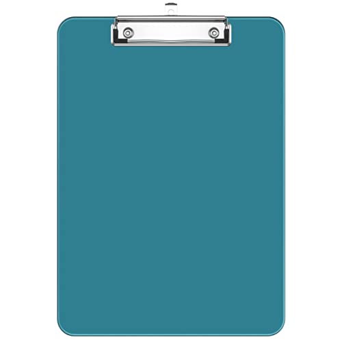 Hnogri Kunststoff-Klemmbrett, Standard A4 Letter Size Klemmbretter für Studenten, Büro und Frauen, Zwischenablage mit Stifthalter und Low Profile Clip, Größe 12,5 x 9 Zoll, (Thel) von Hnogri