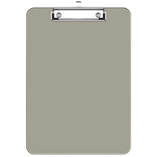 Hnogri Kunststoff-Klemmbrett, Standard A4 Letter Size Klemmbretter für Studenten, Büro und Frauen, Zwischenablage mit Stifthalter und Low Profile Clip, Größe 12,5 x 9 Zoll, (schwarz) von Hnogri