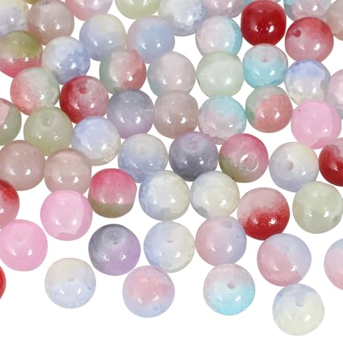 200 Stück 8mm Bunte Glasperlen zum Basteln, Bunte Perlen Gemischte Runde Glasperlen, Perlen Bunt Lose Perlen mit Loch, Bunte Perlen zum Auffädeln, Perlen für DIY Armbänder Basteln Schmuckherstellung 200 Stück 8mm Bunte Glasperlen zum Basteln, Bunte Perlen Gemischte Runde Glasperlen, Perlen Bunt Lose Perlen mit Loch, Bunte Perlen zum Auffädeln, Perlen für DIY Armbänder Basteln Schmuckherstellung von Hnonoxy