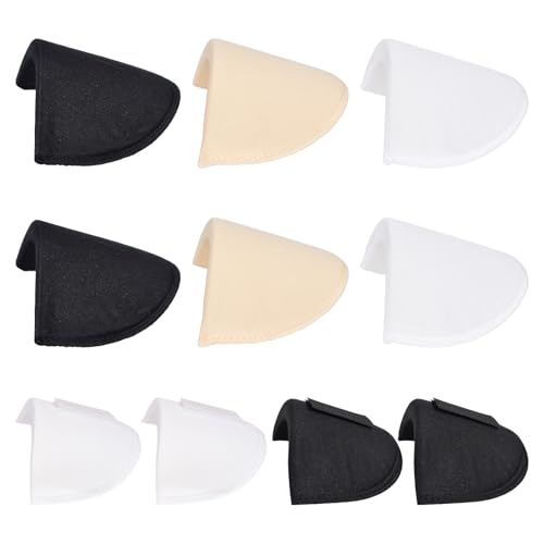 Hnonoxy 5 Paar Schwammpolster Schulter Für Damen Und Herren, 1,5Cm Dick, rutschfest, Für Hohe, Niedrige Oder Schräge Schultern. Ideal Für Anzüge Und Mäntel (Mehrfarbig) von Hnonoxy