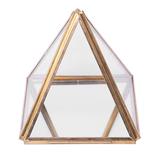 Hnsedjdh Schmuckschatulle Glas, Geometrische, Dekorative Schatulle, Geometrische Glaspyramide, Ringhalter für Hochzeit, Geburtstagsgeschenk S Hnsedjdh Schmuckschatulle Glas, Geometrische, Dekorative Schatulle, Geometrische Glaspyramide, Ringhalter für Hochzeit, Geburtstagsgeschenk S von Hnsedjdh
