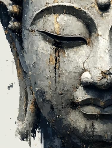 Malen Nach Zahlen Erwachsene Abstrakt Malen Nach Zahlen Kinder Religion Paint by Numbers mit Hochauflösende Leinwand DIY Basteln Erwachsene Set Ölgemälde für Home Decor 25x35cm (ohne Rahmen) S-524 von Hnxaamlg