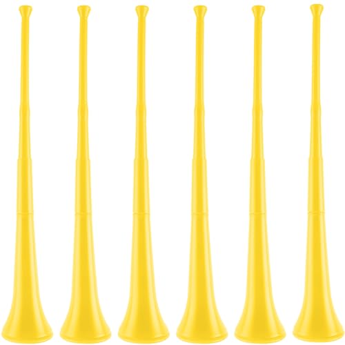 Hoarost Vuvuzela Trompetenhorn aus Kunststoff, zusammenklappbar, für Sportveranstaltungen, Sportveranstaltungen, Abschlussfeiern, Partygeschenke, Gelb, 6 Stück Hoarost Vuvuzela Trompetenhorn aus Kunststoff, zusammenklappbar, für Sportveranstaltungen, Sportveranstaltungen, Abschlussfeiern, Partygeschenke, Gelb, 6 Stück von Hoarost