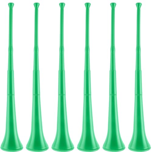Hoarost Vuvuzela Trompetenhorn aus Kunststoff, zusammenklappbar, für Sportveranstaltungen, Sportveranstaltungen, Abschlussfeiern, Partygeschenke, Grün, 6 Stück Hoarost Vuvuzela Trompetenhorn aus Kunststoff, zusammenklappbar, für Sportveranstaltungen, Sportveranstaltungen, Abschlussfeiern, Partygeschenke, Grün, 6 Stück von Hoarost