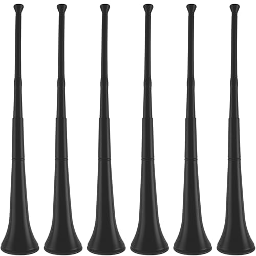 Hoarost Vuvuzela Trompetenhorn aus Kunststoff, zusammenklappbar, für Sportveranstaltungen, Sportveranstaltungen, Abschlussfeiern, Partygeschenke, Schwarz, 6 Stück Hoarost Vuvuzela Trompetenhorn aus Kunststoff, zusammenklappbar, für Sportveranstaltungen, Sportveranstaltungen, Abschlussfeiern, Partygeschenke, Schwarz, 6 Stück von Hoarost