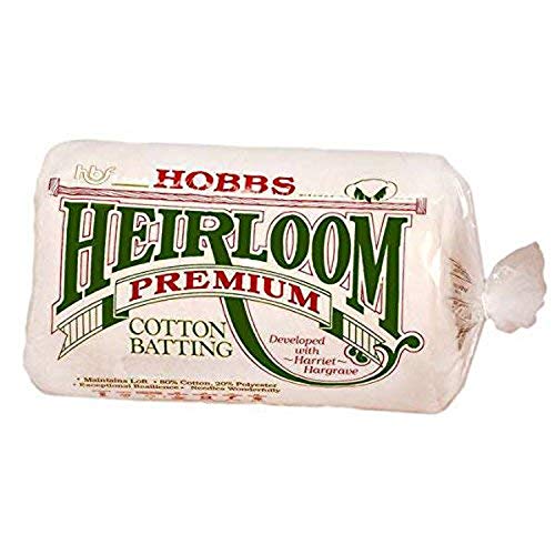 Hobbs 90 x 108-Inch Queen Heirloom Premium Cotton Batting, White by Hobbs Hobbs 90 x 108-Inch Queen Heirloom Premium Cotton Batting, White by Hobbs von Hobbs