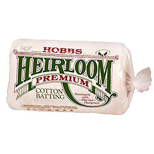 Hobbs 90 x 108-Inch Queen Heirloom Premium Cotton Batting, White by Hobbs von Hobbs
