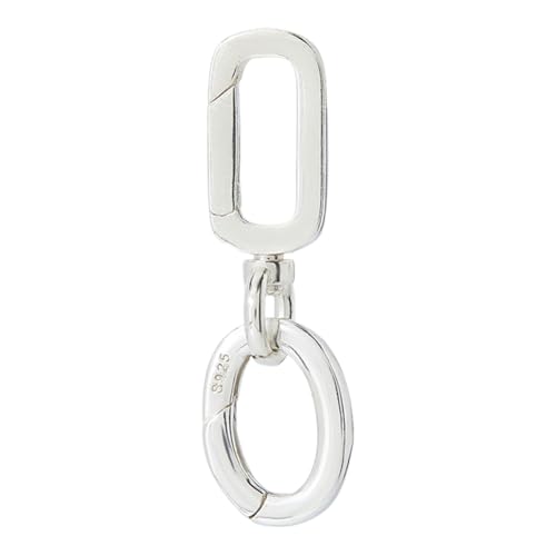 Hobbspring 1 Stück Sterlingsilber Rechteck Drehgelenkverschluss Mit Federringverschluss Lobster Clasp Konnektor Runde Clips Haken Verlängerungen Für Damen Schmuckherstellung DIY Hobbspring 1 Stück Sterlingsilber Rechteck Drehgelenkverschluss Mit Federringverschluss Lobster Clasp Konnektor Runde Clips Haken Verlängerungen Für Damen Schmuckherstellung DIY von Hobbspring