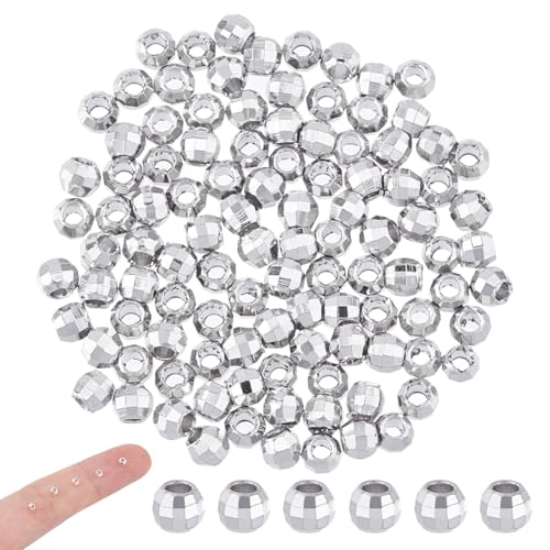 Hobbspring 100 Stück Abstandsperlen 925 Sterling Silber Plattierte Langlebige Perlen 1mm Facettierte Runde Lose Schmuckperle Für DIY Armbänder Halsketten Schmuckherstellungszubehör Hobbspring 100 Stück Abstandsperlen 925 Sterling Silber Plattierte Langlebige Perlen 1mm Facettierte Runde Lose Schmuckperle Für DIY Armbänder Halsketten Schmuckherstellungszubehör von Hobbspring