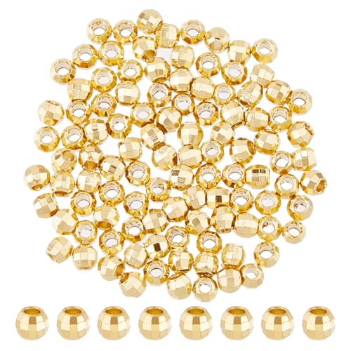 Hobbspring 100 Stück Echte 24 Karat Vergoldete Abstandsperlen 1mm Lose Facettierte Runde Perlen Langlebige Verbindungsperle Aus Metall Und Messing Für Armbänder Halsketten Ohrringe Schmuckherstellung Hobbspring 100 Stück Echte 24 Karat Vergoldete Abstandsperlen 1mm Lose Facettierte Runde Perlen Langlebige Verbindungsperle Aus Metall Und Messing Für Armbänder Halsketten Ohrringe Schmuckherstellung von Hobbspring