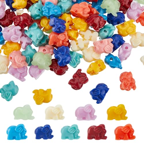Hobbspring 100 Stück Künstliche Lebendige Elefantenperlen Synthetische Elefantenkorallenperlen Elefantenförmige Charm Abstandshalterperlen Großpackung Für Schmuckdekorationen Bastelsets Selbermachen Hobbspring 100 Stück Künstliche Lebendige Elefantenperlen Synthetische Elefantenkorallenperlen Elefantenförmige Charm Abstandshalterperlen Großpackung Für Schmuckdekorationen Bastelsets Selbermachen von Hobbspring