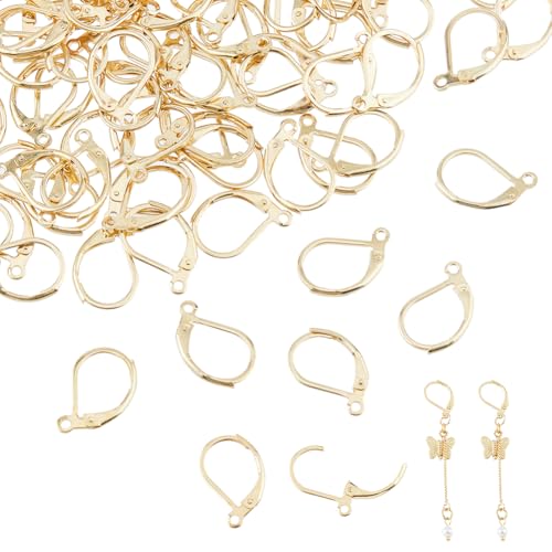 Hobbspring 100 Stück Leverback Ohrhaken 15.5x10x1.5mm 304 Edelstahl Ohrhaken Mit Hebelverschluss 24 Karat Vergoldete Ohrringhaken Für Die Herstellung von DIY Ohrringen Und Schmuck Hobbspring 100 Stück Leverback Ohrhaken 15.5x10x1.5mm 304 Edelstahl Ohrhaken Mit Hebelverschluss 24 Karat Vergoldete Ohrringhaken Für Die Herstellung von DIY Ohrringen Und Schmuck von Hobbspring