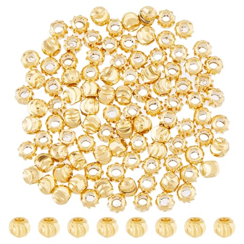 Hobbspring 100 Stück Runde Abstandsperlen Echte 24 Karat Vergoldete Wellperlen 1.2mm Lose Messingperlen Winzige Verbindungsperle Für Armbänder Halsketten Ohrringe Basteln Hobbspring 100 Stück Runde Abstandsperlen Echte 24 Karat Vergoldete Wellperlen 1.2mm Lose Messingperlen Winzige Verbindungsperle Für Armbänder Halsketten Ohrringe Basteln von Hobbspring