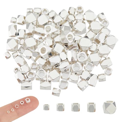Hobbspring 100 Stück Säulen Abstandsperlen 3 Stile 925 Sterling Silber Plattierte Abstandsperlen Glatte Säule Facettierte Messing Lose Perle Für Schmuck Halsketten Armbänder Herstellung von DIY Hobbspring 100 Stück Säulen Abstandsperlen 3 Stile 925 Sterling Silber Plattierte Abstandsperlen Glatte Säule Facettierte Messing Lose Perle Für Schmuck Halsketten Armbänder Herstellung von DIY von Hobbspring
