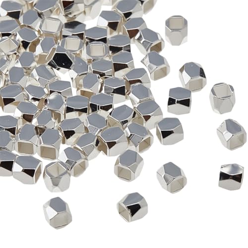 Hobbspring 100 Stück Säulen Abstandsperlen Echte Platinierte Abstandsperlen Glatte Säule Facettierte Messing Loseperle Für Schmuck Halsketten Armbänder Ohrringe Herstellung von DIY Bastelarbeiten Hobbspring 100 Stück Säulen Abstandsperlen Echte Platinierte Abstandsperlen Glatte Säule Facettierte Messing Loseperle Für Schmuck Halsketten Armbänder Ohrringe Herstellung von DIY Bastelarbeiten von Hobbspring