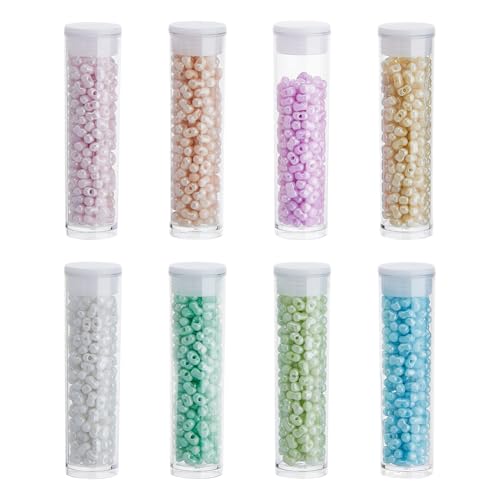 Hobbspring 1136 Stück Glas Rocailles Perlen 8 Farben Kleine Erdnuss Abstandshalter Perlen Einfarbig Undurchsichtig Für Schmuck Halsketten Armbänder Ohrringe Herstellung von DIY Bastelarbeiten Hobbspring 1136 Stück Glas Rocailles Perlen 8 Farben Kleine Erdnuss Abstandshalter Perlen Einfarbig Undurchsichtig Für Schmuck Halsketten Armbänder Ohrringe Herstellung von DIY Bastelarbeiten von Hobbspring