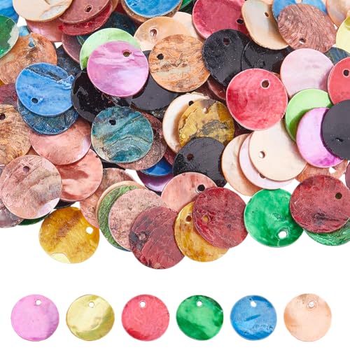 Hobbspring 150 Stück Flache Runde Muschelperlen 15mm Scheiben Münzen Muschelanhänger Gemischte Farben Natürliche Akoya Muschel Gefärbte Scheibenanhänger Für Die Herstellung von Ohrringen Armbändern Hobbspring 150 Stück Flache Runde Muschelperlen 15mm Scheiben Münzen Muschelanhänger Gemischte Farben Natürliche Akoya Muschel Gefärbte Scheibenanhänger Für Die Herstellung von Ohrringen Armbändern von Hobbspring