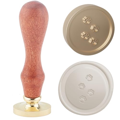 Hobbspring 1pc Vintage Wachs-Siegel-Stempel Paw Print Sealing Wachs-Stempel 25mm niedlichen Hund Pfote abnehmbaren Messing Stempelkopf mit Holzgriff für Umschläge Einladungen Dekor Zurück zur Schule Hobbspring 1pc Vintage Wachs-Siegel-Stempel Paw Print Sealing Wachs-Stempel 25mm niedlichen Hund Pfote abnehmbaren Messing Stempelkopf mit Holzgriff für Umschläge Einladungen Dekor Zurück zur Schule von Hobbspring