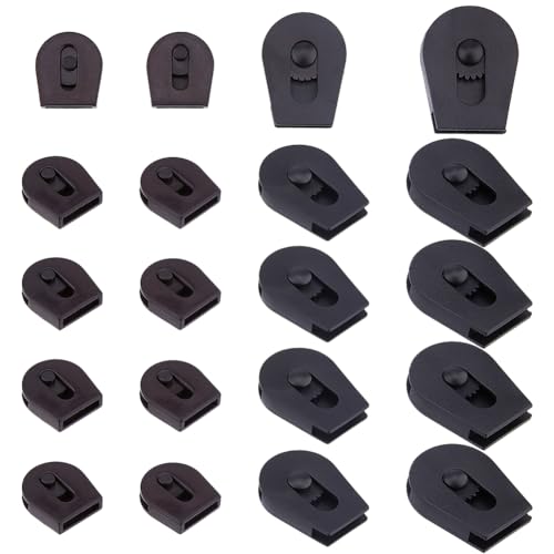 Hobbspring 20 Stück Kordelenden Aus Kunststoff 4 Größen Kordelstopper Mit Rollen Für Kordelzug Ersatz Schnürsenkel Kordelstopper Für Outdoor Rucksäcke Jogginghosen Gurtspanner Hobbspring 20 Stück Kordelenden Aus Kunststoff 4 Größen Kordelstopper Mit Rollen Für Kordelzug Ersatz Schnürsenkel Kordelstopper Für Outdoor Rucksäcke Jogginghosen Gurtspanner von Hobbspring
