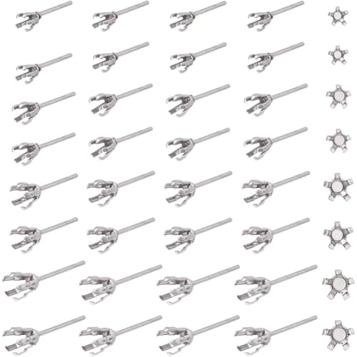 Hobbspring 200 Stück Ohrringrohlinge mit Zinken 4 Größen 304 Edelstahl Rohling Ohrstecker 5 Krallen Ohrringfassungen Ohrstecker Beschläge Für Schmuckherstellung Zubehör DIY Ohrstecker Bastel Hobbspring 200 Stück Ohrringrohlinge mit Zinken 4 Größen 304 Edelstahl Rohling Ohrstecker 5 Krallen Ohrringfassungen Ohrstecker Beschläge Für Schmuckherstellung Zubehör DIY Ohrstecker Bastel von Hobbspring