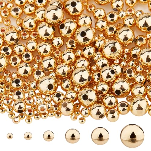 Hobbspring 240 Stück Runde Abstandsperlen 6 Stile 18 Karat Vergoldete Abstandsperlen Glatte Messingmetall Abstandshalter Lose Perlen Für Schmuck Halsketten Armbänder Herstellung von DIY Bastelarbeiten Hobbspring 240 Stück Runde Abstandsperlen 6 Stile 18 Karat Vergoldete Abstandsperlen Glatte Messingmetall Abstandshalter Lose Perlen Für Schmuck Halsketten Armbänder Herstellung von DIY Bastelarbeiten von Hobbspring