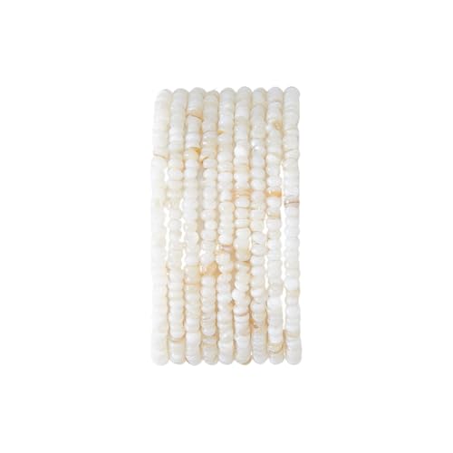 Hobbspring 3 Strang Natürliche Muschelperlen 2mm Rondell Scheibenperlen Ca. 693 Stück Weiße Lose Abstandsperlen Gefärbte Muschelperlen Blumenmuster Für Ohrringe Halsketten DIY Schmuckherstellung Hobbspring 3 Strang Natürliche Muschelperlen 2mm Rondell Scheibenperlen Ca. 693 Stück Weiße Lose Abstandsperlen Gefärbte Muschelperlen Blumenmuster Für Ohrringe Halsketten DIY Schmuckherstellung von Hobbspring