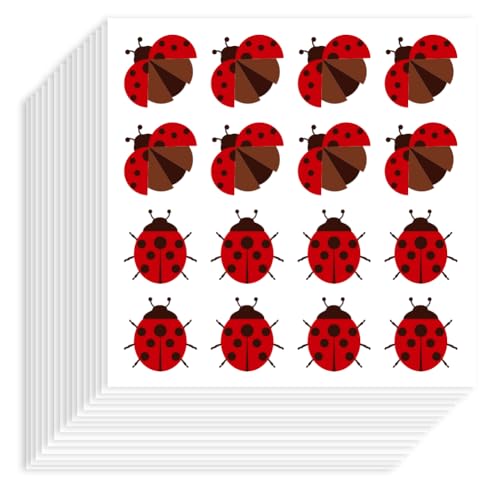 Hobbspring 320 Stück Marienkäfer Aufkleber 90x90mm Selbstklebendes Papier Dekorative Aufkleber Wasserfest Insektenplaner Aufkleber Für Scrapbook Kalender Tagebücher Basteln Party Geschenk Dekoration Hobbspring 320 Stück Marienkäfer Aufkleber 90x90mm Selbstklebendes Papier Dekorative Aufkleber Wasserfest Insektenplaner Aufkleber Für Scrapbook Kalender Tagebücher Basteln Party Geschenk Dekoration von Hobbspring