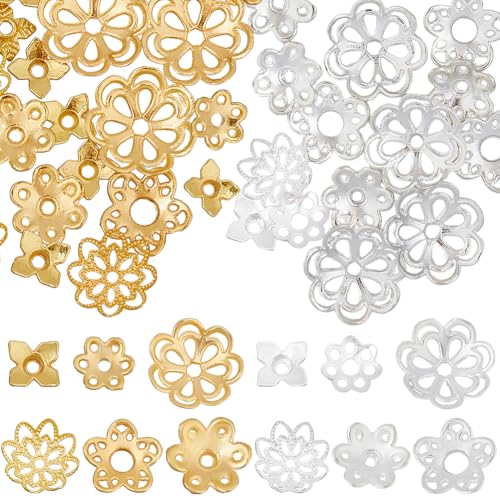Hobbspring 360 Stück Messing Perlenkappen 12 Stile Blumen Perlenkappen Abstandshalter Florale Filigrane Perlenkappen Floraler Tibetischer Stil Abstandsperlenenden Für Die Herstellung von Schmuck Hobbspring 360 Stück Messing Perlenkappen 12 Stile Blumen Perlenkappen Abstandshalter Florale Filigrane Perlenkappen Floraler Tibetischer Stil Abstandsperlenenden Für Die Herstellung von Schmuck von Hobbspring