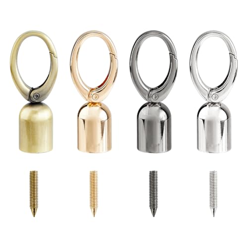 Hobbspring 4 Set Kordel Endkappen 4 Farben Kordel Endverschlüsse Für Ledertaschen Mit Schrauben Kordel Endkappen Mit Karabinerhaken Für Quasten Handtaschengurt DIY Bastelarbeiten Schmuckherstellung Hobbspring 4 Set Kordel Endkappen 4 Farben Kordel Endverschlüsse Für Ledertaschen Mit Schrauben Kordel Endkappen Mit Karabinerhaken Für Quasten Handtaschengurt DIY Bastelarbeiten Schmuckherstellung von Hobbspring
