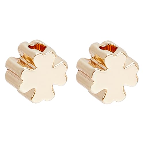 Hobbspring 50 Stück Kleeblatt Abstandshalterperlen Echt 18 Karat Vergoldet Gute Glücksperle Glatte Oberfläche Lose Perlen Für Armbänder Halsketten Ohrringe Basteln Hobbspring 50 Stück Kleeblatt Abstandshalterperlen Echt 18 Karat Vergoldet Gute Glücksperle Glatte Oberfläche Lose Perlen Für Armbänder Halsketten Ohrringe Basteln von Hobbspring